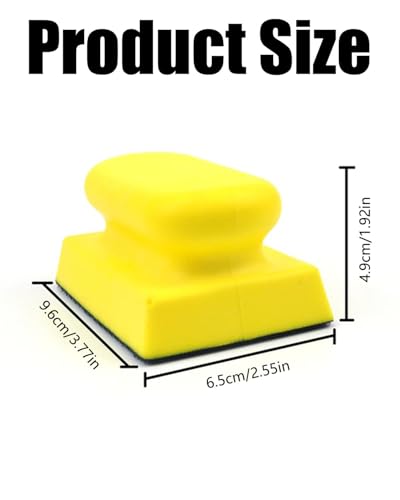 Image of Yellow Hand Polishing Pad, Marble Polish Machine, Marble Polishing Machine, Essential Tool for Glass Shops and Glaziers, Durable and Efficient