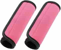 PATIKIL Luggage Handle Grips, 2 Pack Identifier Suitcase Wrap Accessories For Travel Bag Baggage Pink
