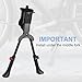 HARFINGTON Back Bike Kickstand Carbon Steel Adjustment Bicycle Center Mount Kick Stand Bikes Support Racks for 24-29 Inch Wheel with Tool, Black