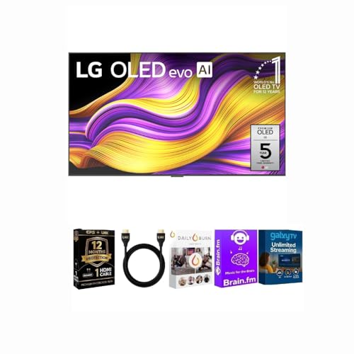 Image of LG 55 inch Class G5 Series OLED evo 4K UHD AI Smart TV with Streaming Bundle HDMI Cable and 12 Month CPS Warranty for Stunning Picture Clarity and Ultimate Home Entertainment