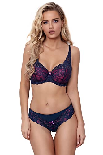 Sujetador Push-Up Axam V-9411 con encaje floral sensual para realzar el escote femenino 4