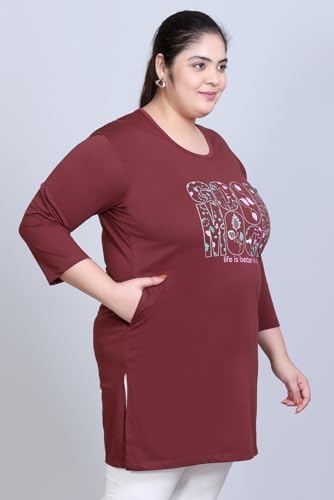 Image of RYSH Women's Plus Size Printed Long Top