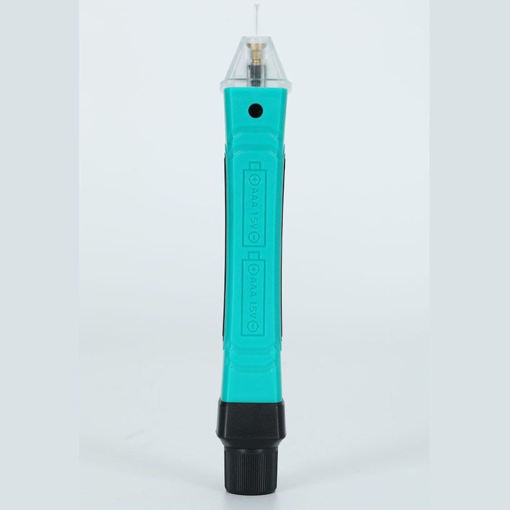 Bezdotykowy tester napięcia AC 12 V-1000 V z wyświetlaczem LED, podwójny alarm (światło/dźwięk), automatyczne wyłączanie, przenośny detektor dla elektryków