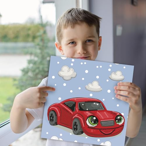 Image of DIAMOND DOTZ Sporty Diamond Painting Kits for Adults - Diamond Art Kits a Relaxing Creative Craft Kit with Dotz Gems 8.7x8.7
