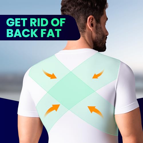 Men's Compression Short Sleeve Shirt Tummy Control Slimming Shapewear Undershirt Workout T-Shirts3