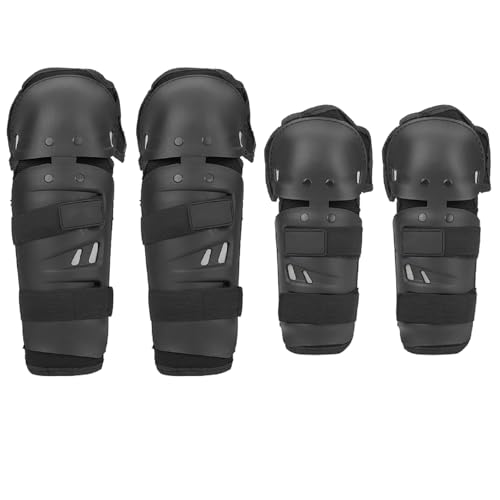 TKSE Genouillères et Coudières pour Moto, 4 Pièces, Genouillères, Coudières et Protège-Poignets, équipement de Protection pour Le Patinage, Le...