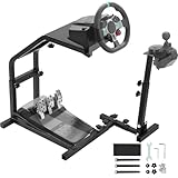 Racing Wheel Stand Height Adjustable Driving Simulator Cockpit Compatible with Logitech G25, G27, G29, G920 Gaming Cockpit,Racing Wheel and Pedals Not Included