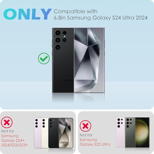 Image of Xmon Back Camera Lens Protector for Samsung Galaxy S24 Ultra (1 Pack) Premium Camera Glass Protector Guard, Anti-Scratch, Ultra-Clear, Easy Installation