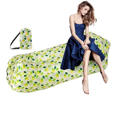 Kustimantu Sofá de aire - Sofá hinchable - Plegable Impermeable Asiento Y Tumbona Muebles Para Viaje Festival Jardín Camping Cómoda Sofá