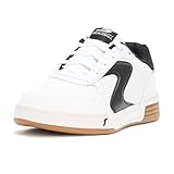 Skechers Women's Viper Court Classic Pickleball Sneaker, White/Black, 8