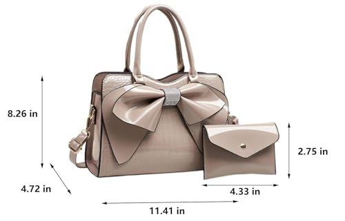 Image of JHVYF Women Tote bag Satchel Purses and Handbags for Women Shoulder Bags Bow Purse