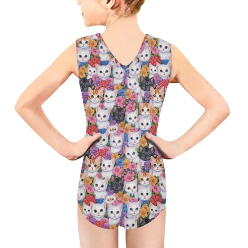Image of Xpyiqun Bathing Suits for Girls 3-14 Kids Summer One Piece Swimwear Beach Sport Sleeveless Swimsuits Athletic