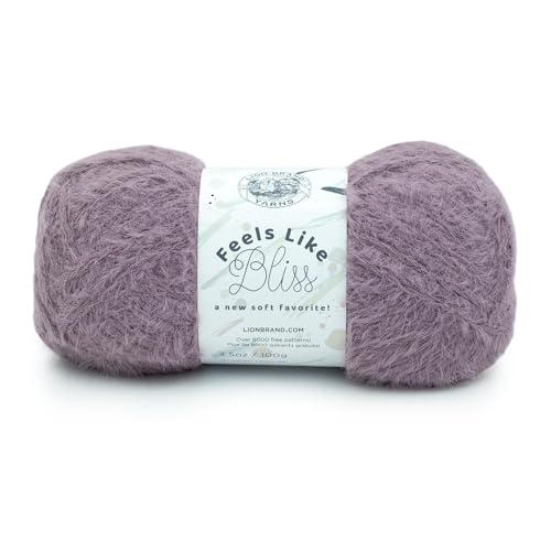 Image of Lion Brand Yarn Feels Like Bliss, Bulky Yarn for Knitting, Dusk, 1 Pack