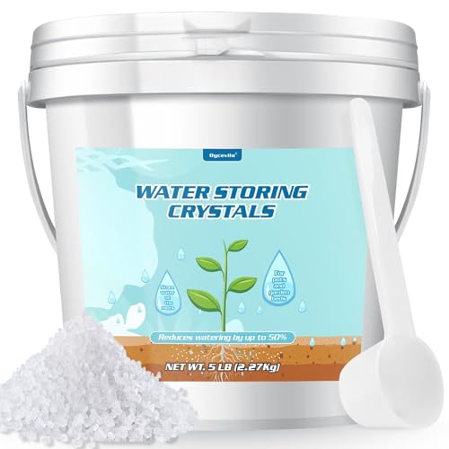 5LB Water Storing Crystals for Plants with Spoon Water Gel Solves Plant Over-Watering and Drought Problems Keeps The Soil Moist Small Water Storing Polymer Crystals for Plants Candle - by Oycevila