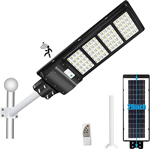 Lámparas De Pared, Sports ZENSUKYE 300W Lámparas Solar Exterior con Mando a Distancia, 15000LM 320LED Farolas Solares Luces Exterior LED Con Sensor de Movimiento, Luz Solar de Pared...