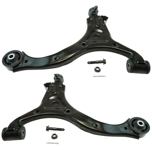 Image of Detroit Axle - 8pc Front End Suspension Kit for Hyundai 2007-2008 Entourage, 2006-2014 Kia Sedona, 2 Lower Control Arms with Ball Joints 4 Inner Outer Tie Rods 2 Boots Replacement