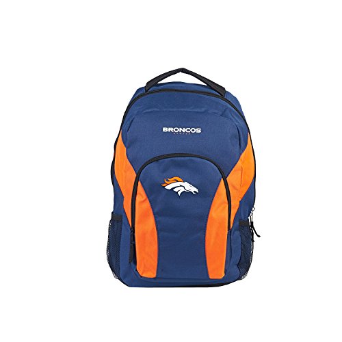 Officially Licensed NFL Denver Broncos "Draft Day" Backpack, Navy, 18"