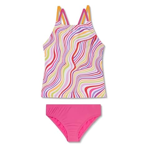 Speedo Tankini Imprimé Rose Cover