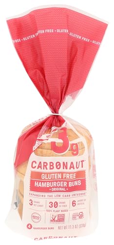 Carbonaut Original Hamburger Buns, 11.3 Oz