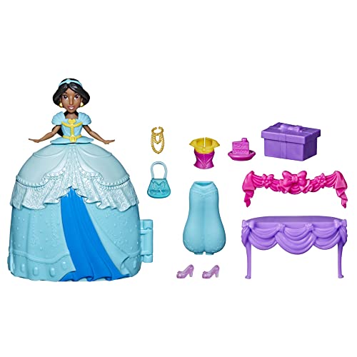 Hasbro Disney Princess Secret Styles Jasmin Surprise Styles, Playset de poupée avec vêtements et Accessoires, à partir de 4 Ans, F3468