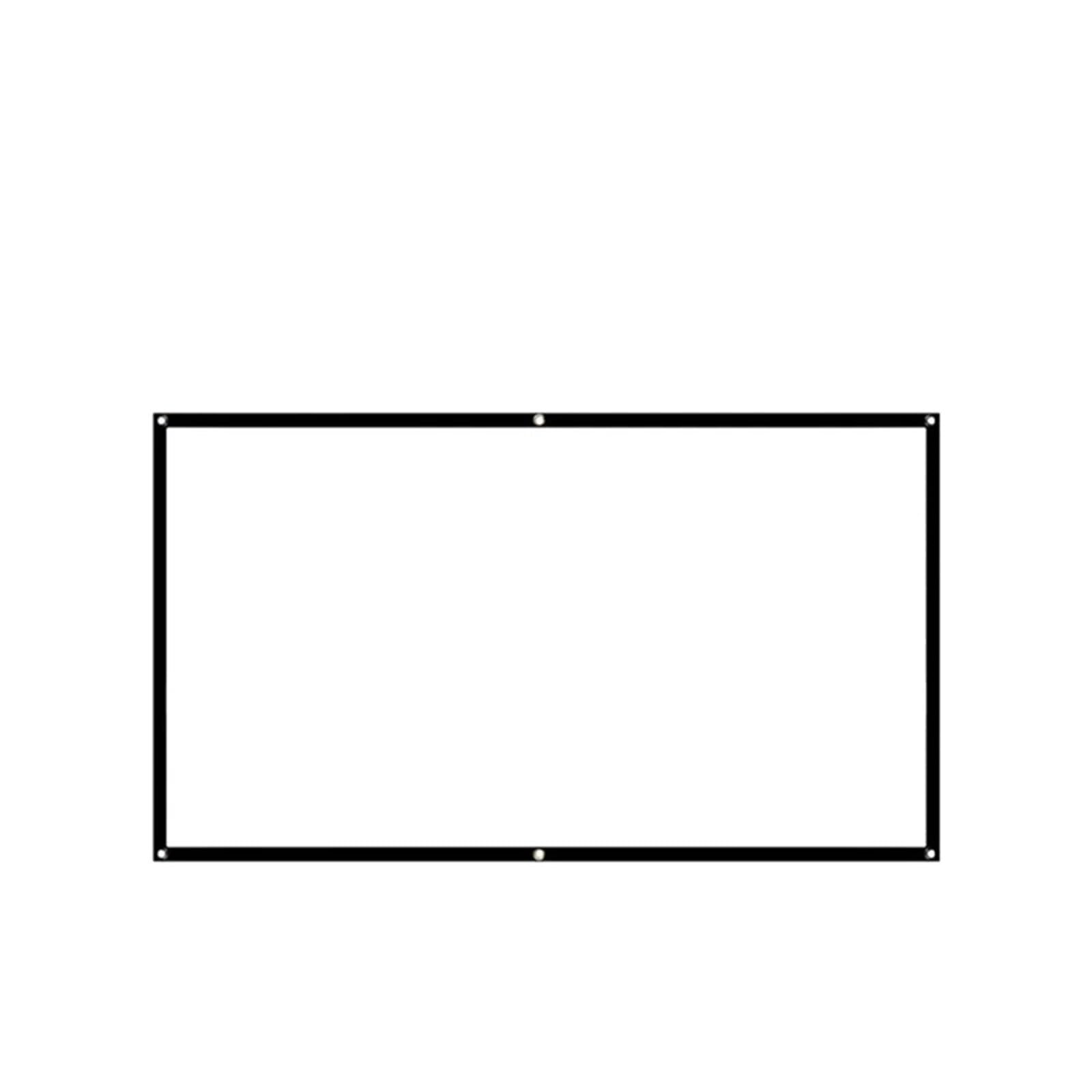 Ekran Ekrany projekcyjne Prosta kurtyna projektora 16:9 Przenośny ekran HD Kino domowe Kurtyna projekcyjna filmu(84 inch)