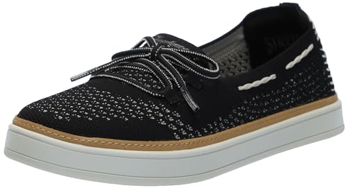 Skechers Coastal Drive   Zapatos náuticos para Mujer, Negro  , 39 EU