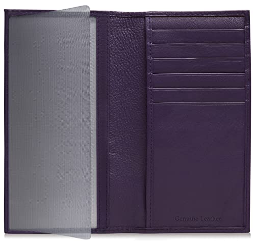 Access Denied Genuine Leather Gift Set – Men’s Dress Belt with Single Prong Buckle & RFID Checkbook Cover Wallet – Stylish Combo for Suits, Jeans & Uniforms – Size 304