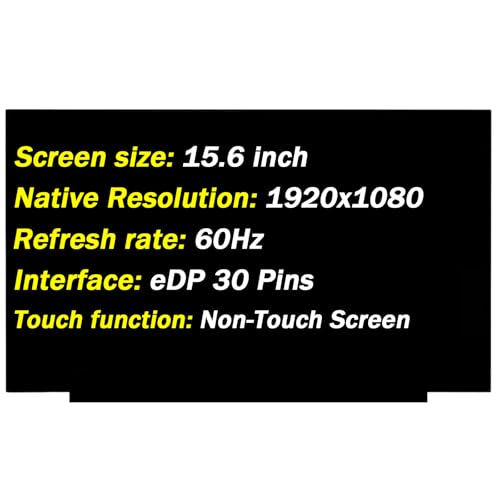 Image of LM156LFCL03 Replacement for LM156LFCL LM156LFCL05 LM156LFCL07 LM156LFCL13 FHD 1920x1080 30 Pins 60Hz 15.6 inch LED LCD Non-Touch Screen Laptop Display Panel (Only for Non-Touch Screen)