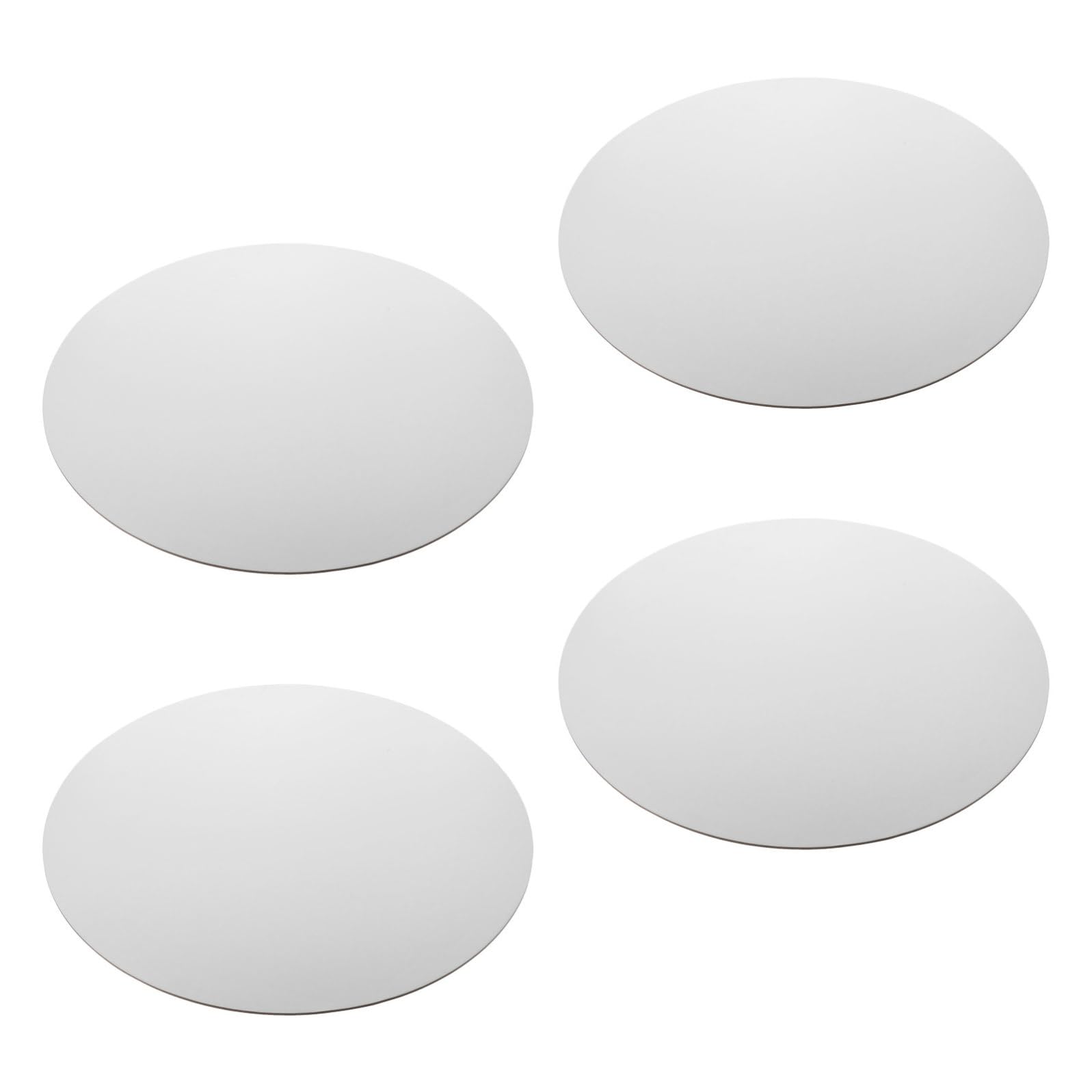 Toiles Rondes Blanches 40 Cm en Toile Lot de 4 Support Unique pour Peinture à L'huile pour Expression Artistique, pour Débutants et Artistes Confirmés