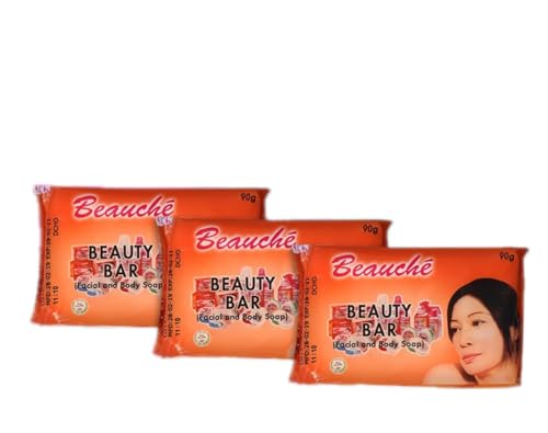 Pacific Supply Express Beauche Beauty Bar 90g (Pack of 3), Orange
