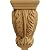 Ekena Millwork CORW03X04X07ACAL 3 1/2-Inch W x 4-Inch D x 7-Inch H Small Acanthus Wood Corbel, Alder