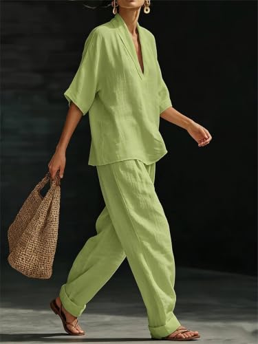 Conjunto de 2 piezas para mujer que estiliza y refresca en las vacaciones 5