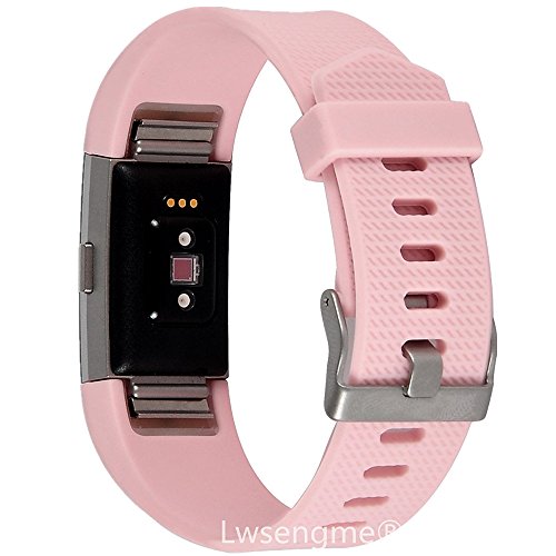 Bands for Fitbit Charge 2, Lwsengme Classic Fitness Replacement Accessories Wrist Band for 2016 Fitbit Charge 2 HR.Wrist Length 5.70