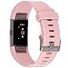 Bands for Fitbit Charge 2, Lwsengme Classic Fitness Replacement Accessories Wrist Band for 2016 Fitbit Charge 2 HR.Wrist Length 5.70"-8.26" (145mm-210mm) (Pink)