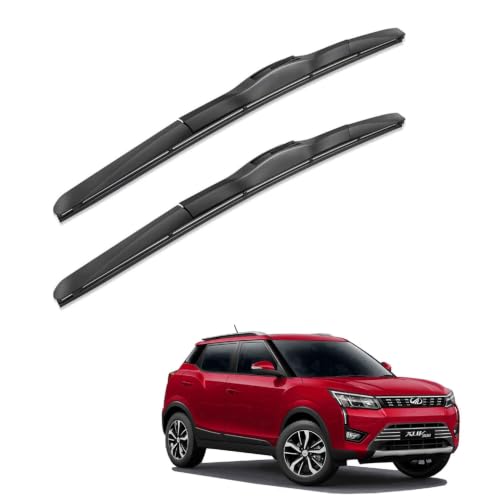 Image of Oshotto Frameless (O.E.M Type) Wiper Blades Compatible with Mahindra XUV 300 (24 inch / 16 inch)