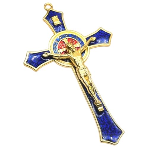 Pendentif croix chrétienne aux détails soignés pour fournitures de bijoux