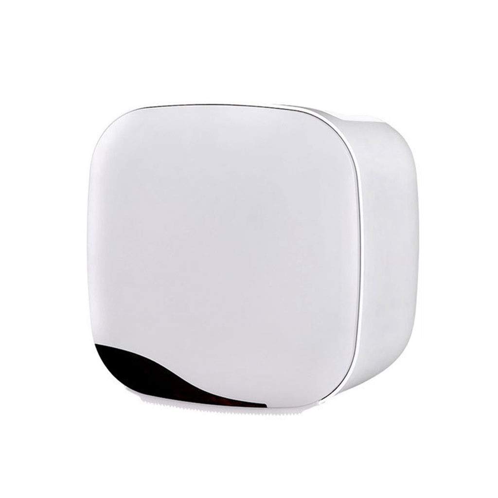 Caja de papel higiénico de pared impermeable en azul y blanco para baño