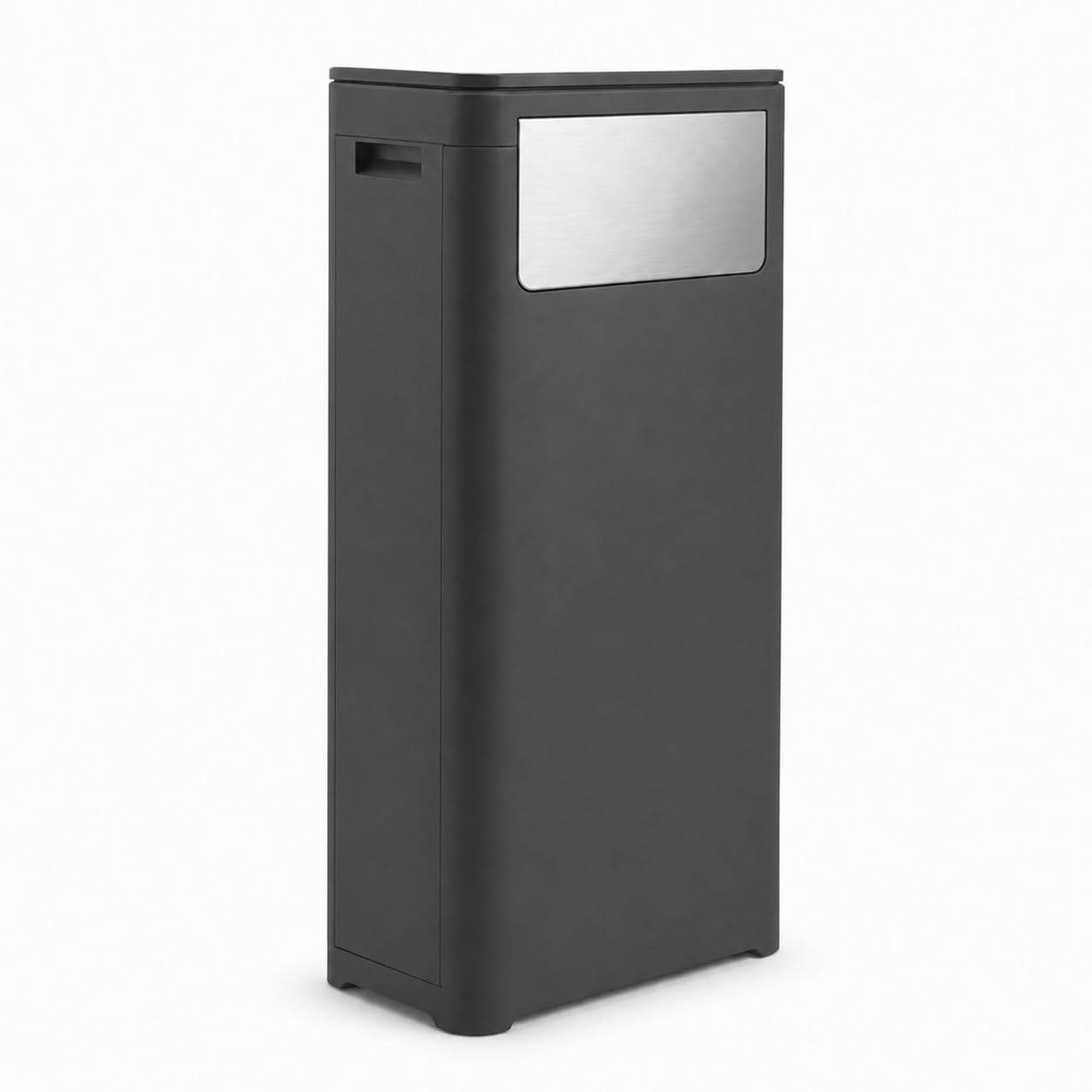 Kitchen Tall Skinny Trash Can Waste Basket Black | Narrow Spaces and Perfect for Commerical Offices with Lid,Slim Tall Garbage Can,Narrow Trash Can for Home,Kitchen