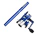 Aymzbd Mini Fishing Rod and Reel Combo Telescopic Fishing Rod Pocket Mini Pen Fishing Pole Fishing Reel for Outdoor Lake Travel, Blue