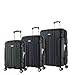 Produktbild Eminent Koffer-Set X-TEC 3-teilig 1x Handgepäck Koffer Gr. S & je EIN Koffer Hartschale Größe M + L super leicht Anti-Kratz-Hartschale 4 Doppelrollen 360° TSA-Schloss Schwarz