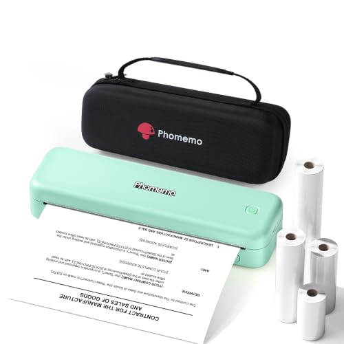 Phomemo Impresora Termica Portatil Pequeña A4 - M834 Conjunto Verde