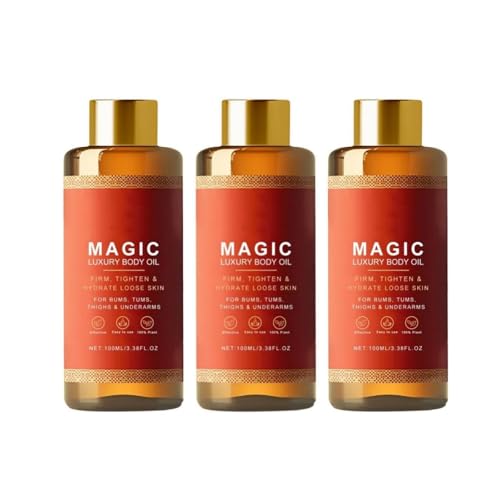 Magic Luxury Body Airthing Oil 3.4 Fl oz, skin lux magic olio, siero idratante e fermamente per la pelle sciolta, dopo olio per il corpo della doccia per donne braccia, cosce e tutto il corpo (3)
