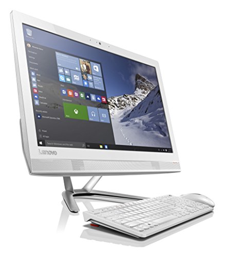 Image of Lenovo Ideacentre AIO 300 23-Inch FHD All-in-One Desktop (White) - (AMD A8-7410, 8 GB RAM, 1 TB HDD, Integrated Graphics Card, Windows 10)