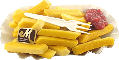 Odenwälder Marzipan Pommes mit Ketchup Pommes Frites Portion Pommes Cover