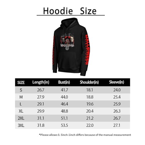 Smooyfan HOODIE-918 The Boys Of Fall Hoodie Men Halloween Horror Movies Hoodie Novelty Graphic Pullover Hooded Sweatshirt 3Xl Black thumb #5