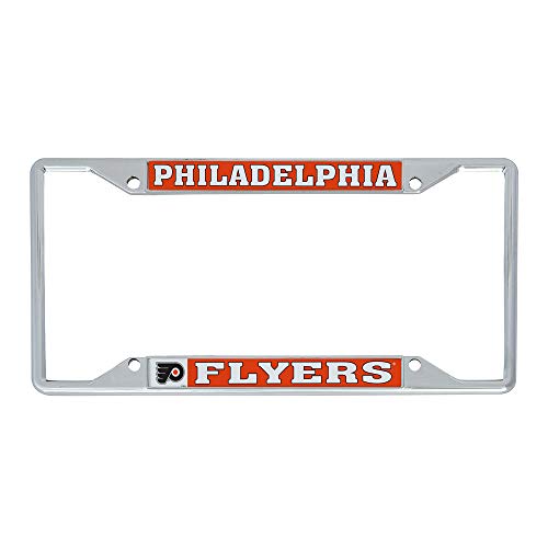 Desert Cactus Philadelphia Flyers License Plate Frame Team NHL Car Tag Holder for Front or Back of Car National Hockey League Officially Licensed Metal (Traditional)