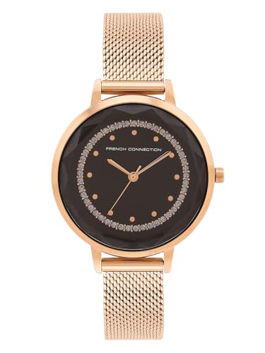 French Connection Analog Black Dial Womens Watch-FCC02RGM-B (B0CSSN5RHJ) Amazon Price History, Amazon Price Tracker
