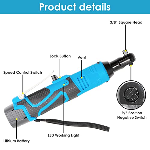 Chave de catraca elétrica A2B 100Nm Chave elétrica sem fio com 2 baterias 18V recarregável ferrament