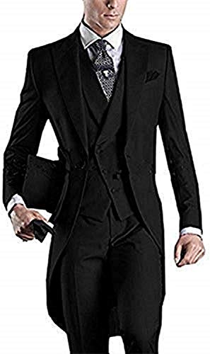 Men's Handsome 3 Pieces Tailcoat Suit Set Business Suit for Men2