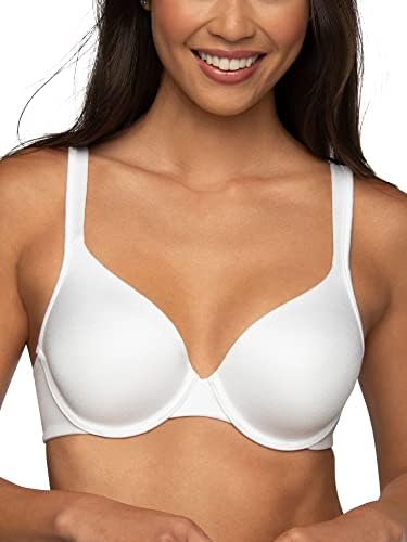 Vanity Fair womens Body Shine Full Coverage T-shirt Bra, Underwire - White, 36B US